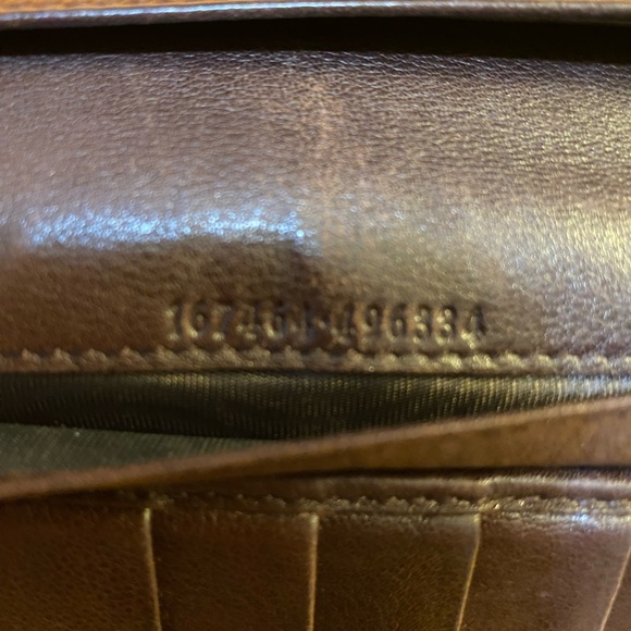 Gucci Guccissma Brown Leather Wallet with bow - Picture 6 of 9